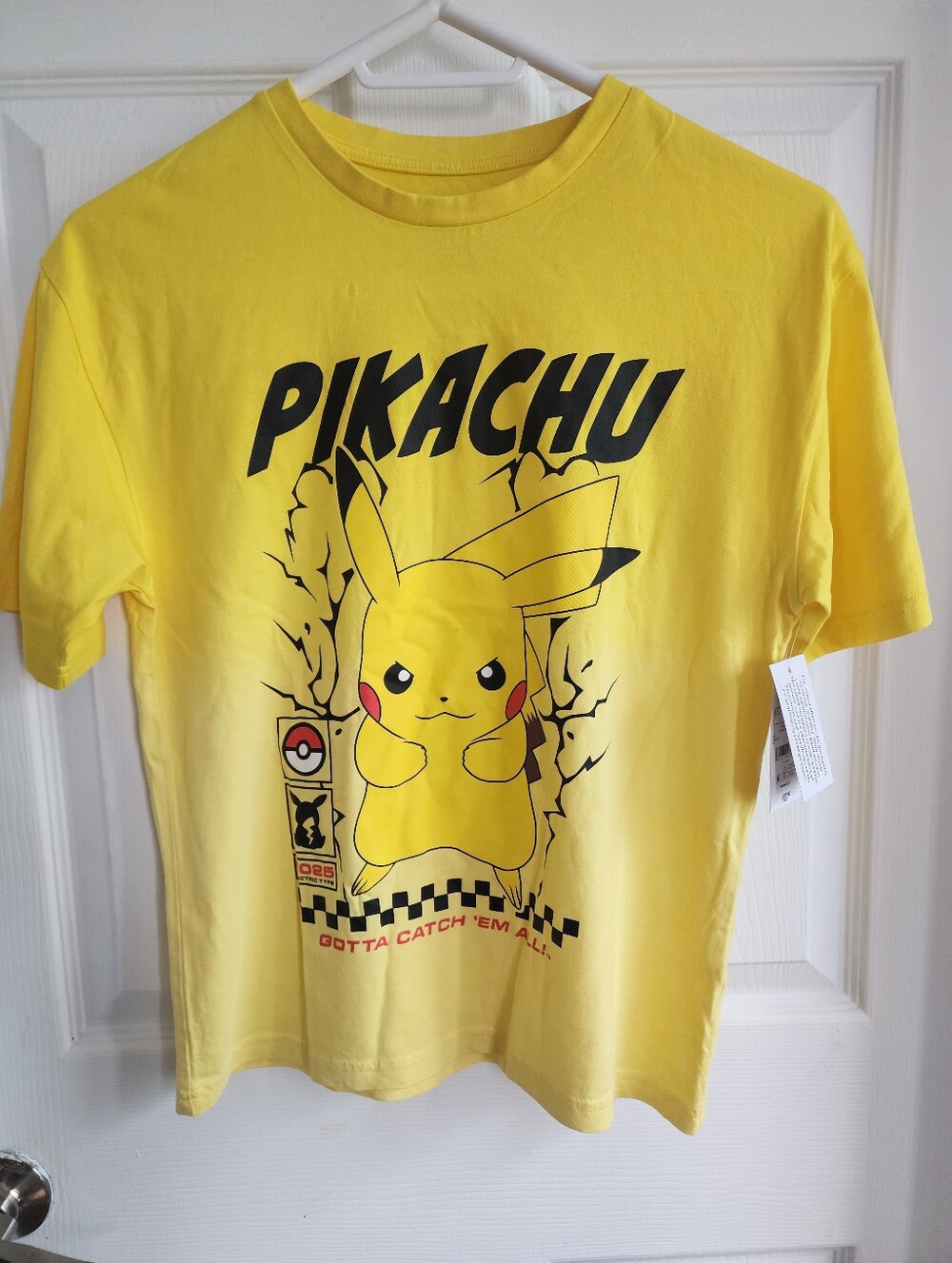 Kids Active Wear Pikachu Yellow Kids Graphic Tee/ 100052